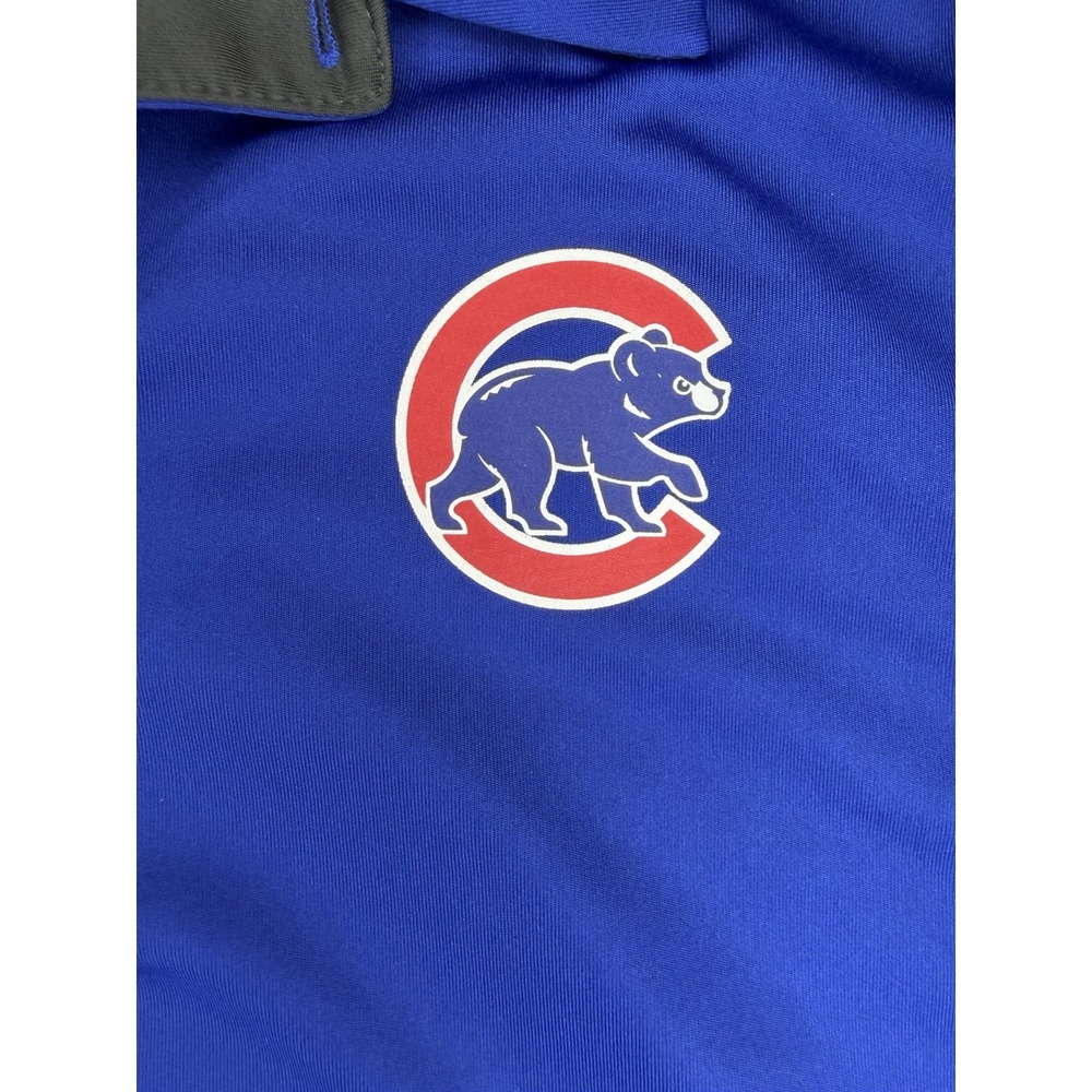 Nike Dri-FIT Chicago Cubs Mens Medium Blue Polo Shirt MLB Short Sleeve - Picture 7 of 10